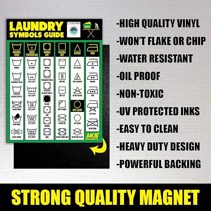 Laundry Symbols Guide Magnet - Image 5