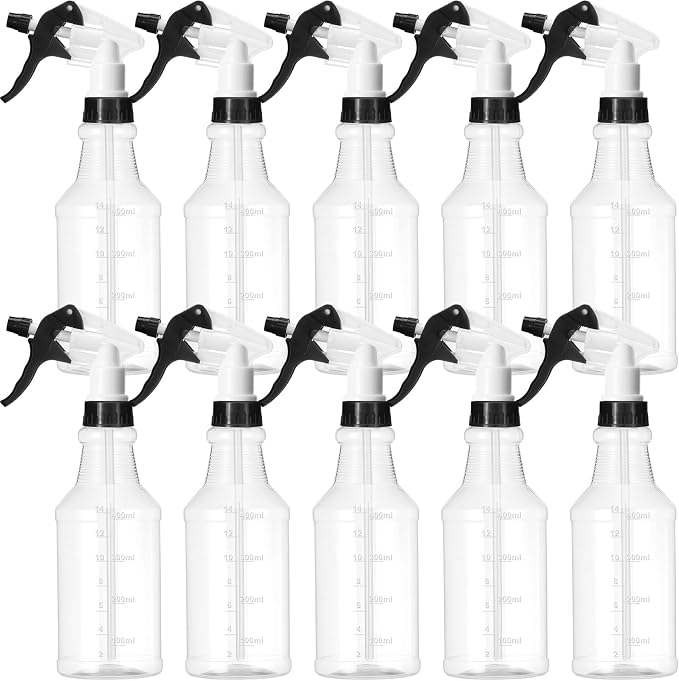 10 Pack Spray Bottles 16 oz Empty Water Spray Bottles by Gandeer