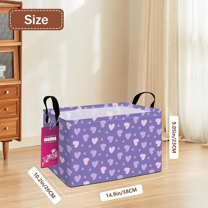 Rectangular Storage Basket Fabric Organizer Bin - Image 2