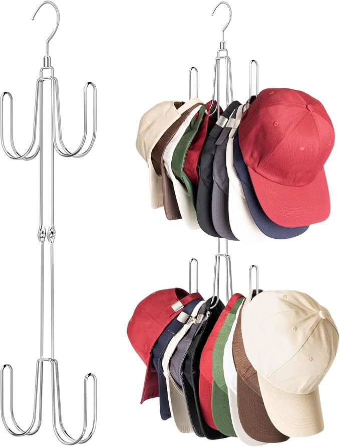 Hat Hangers for Closet, 1 Pack Stainless Steel Hat Organizer, Hat Racks for by Unknown