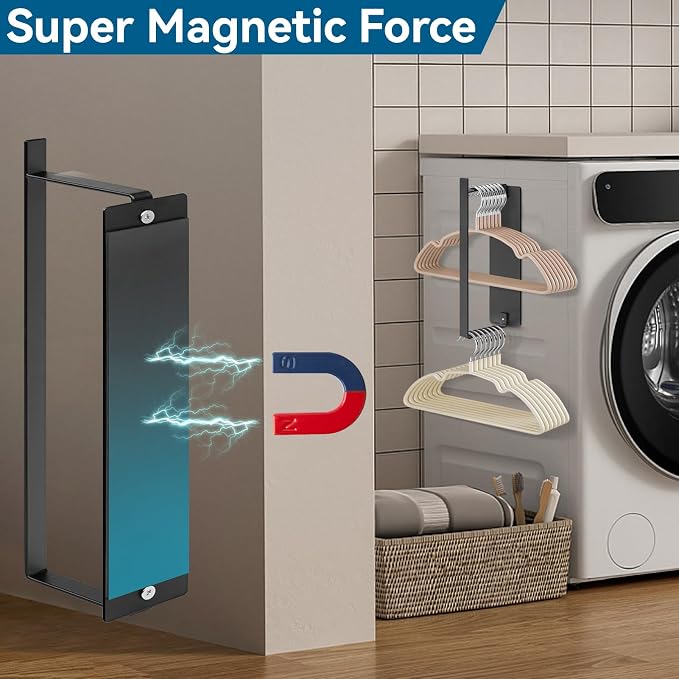 2Pack Strong Magnetic Hanger Organizer Stacker, Sunoyar Magnetic Hanger Holder - Image 2