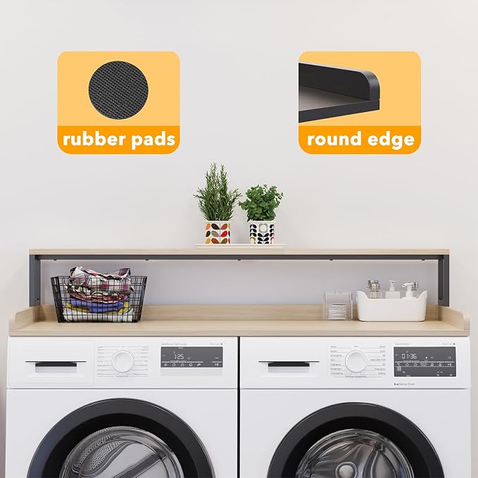 SpaceAid 2-Tier Washer Dryer Countertop, Laundry Topper - Image 7