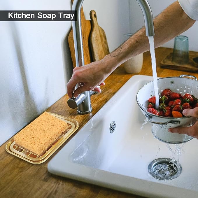 SheeChung Kitchen and Bathroom Soap Dish Tray - Image 3