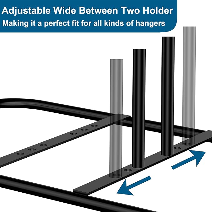EASTTOWEST Hanger Stacker Organizer, 33 inch Height Stand, Clothes Hanger - Image 3