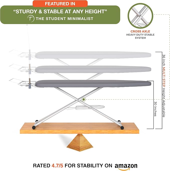 Xabitat Full Size Ironing Board 57" X 18" - Image 2