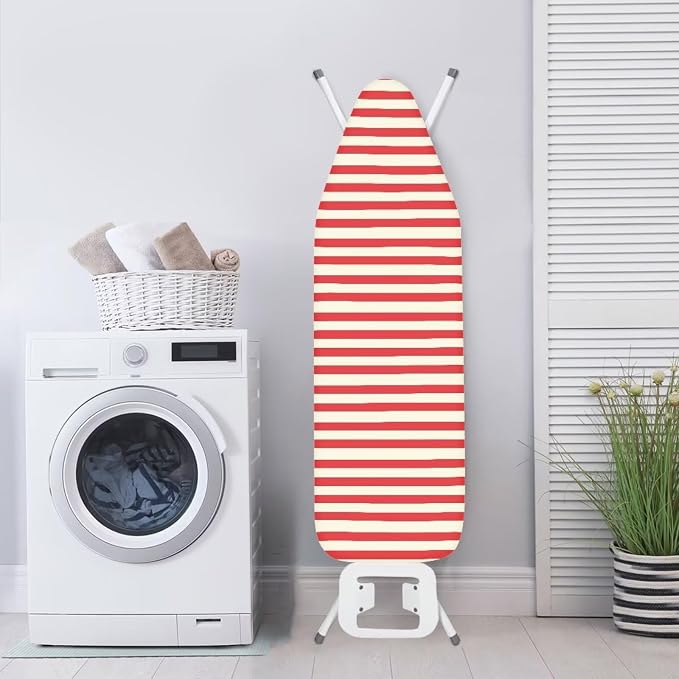 Red Stripe Ironing Board Cover Table Top Home Decoration, Iron Board Cushion - Image 3
