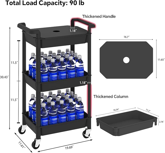MIOCASA Utility Rolling Cart - Image 2