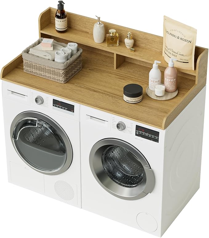 2-Tier Washer Dryer Countertop, Laundry Room Organization and Storage, 27.6" x - Image 8