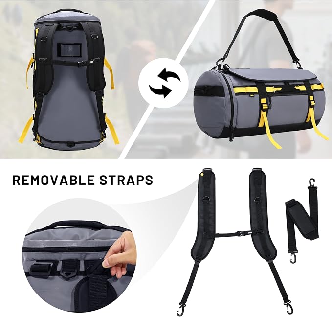 MIER Large Duffel Backpack Sports Gym Bag - Image 2