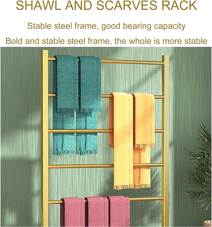 Moden Metal Garment Rack Retail Display Scarf Hanger, Freestanding Scarf Holder - Image 3