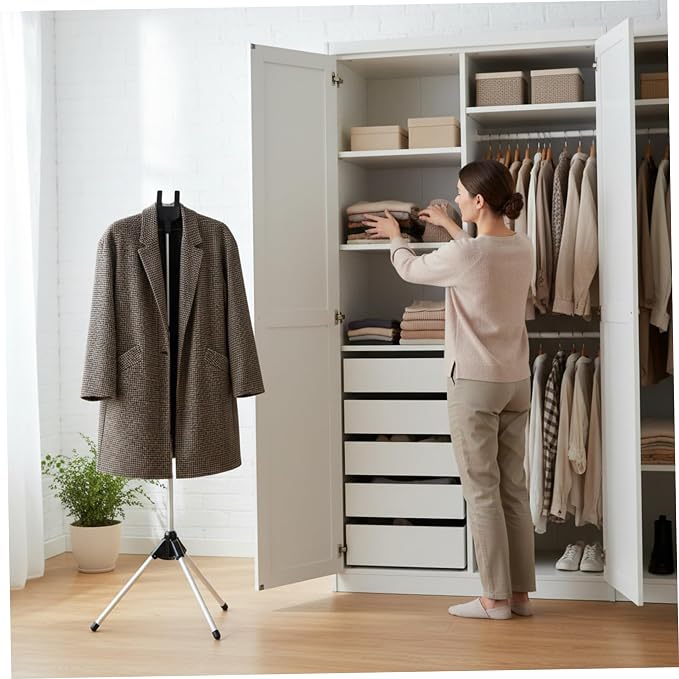 Garment Steamers Stand Foldable Adjustable Steaming Rack - Image 5
