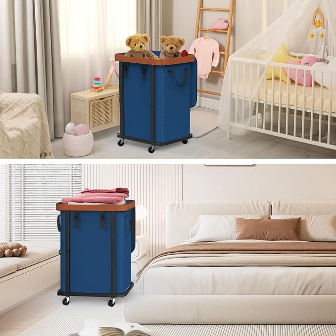 150L Large Fashion Laundry Basket - Image 7
