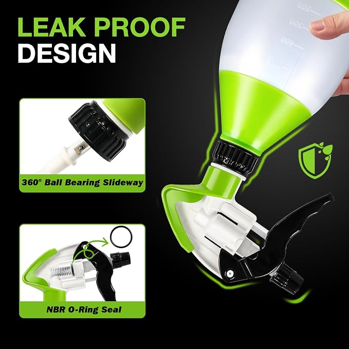 Heavy Duty Spray Bottle 17 oz, Professional Double Mist Trigger Sprayer Bottle - Image 3