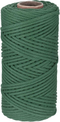 Rebower Macrame Cord 4mm x 109 Yard, Natural Cotton Macrame Rope Twisted by Rebower