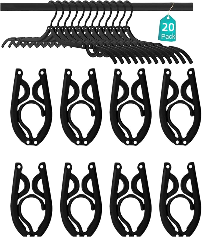 20Pcs Travel Hangers Foldable for Cruise Suitcase Cruise Ship Essentials by Unknown