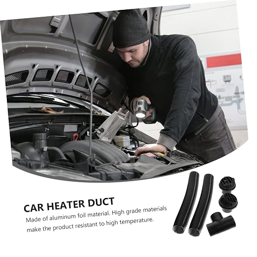 PRETYZOOM Car Heater Ducting Kit Warm Air Outlet Vent Hose Set - Image 9