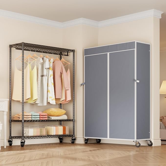 H4 Plus Rolling Clothes Rack - Image 7