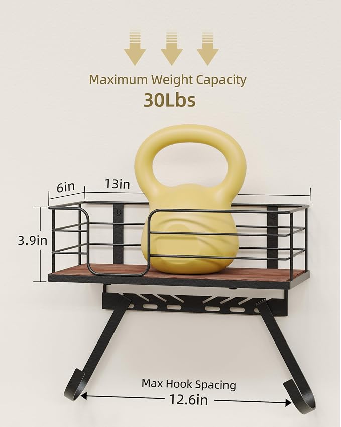 THYGIFTREE Ironing Board Hanger Wall Mount Adjustable Hooks Fits T & Y Shaped - Image 2