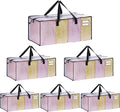 VENO 6 Pack Heavy Duty Moving Bags, Christmas Storage Bins by Veno