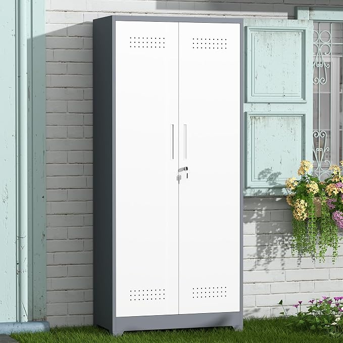 GREATMEET 72'' Metal Utility Storage Cabinet - Image 7
