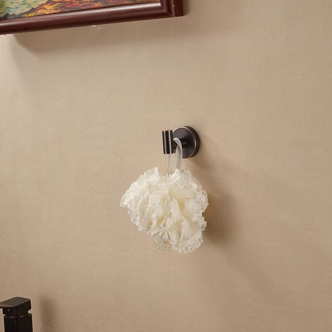 BigBig Home Bronze Towel Hooks, Bathroom Robe Hook Oil Rubbed, Bath Farmhouse - Image 2