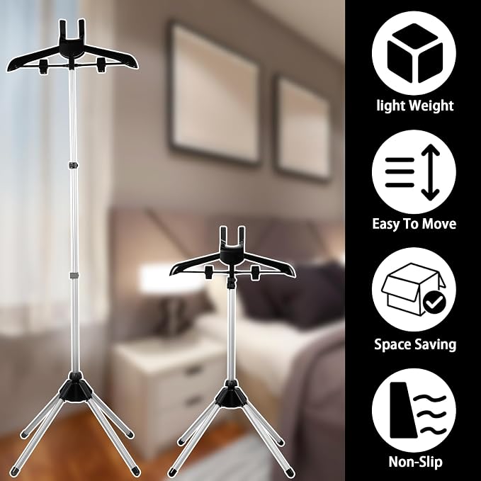 Garment Steamer Stand, Height Adjustable 85-160 cm - Image 3