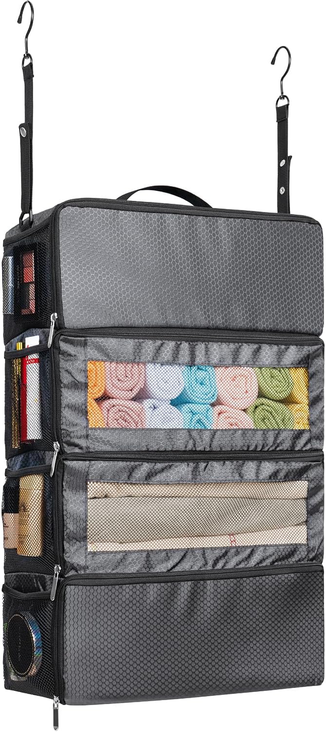 Suitcase Organizer, Travel Luggage Organizer Hanging Shelves Packing Cube by Vokelater