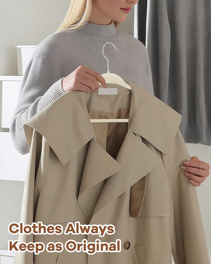 10 Pack Sweater Hangers No Shoulder Bump - Image 6
