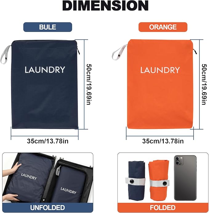 CARGEN 2 Pack Travel Laundry Bag - Image 2