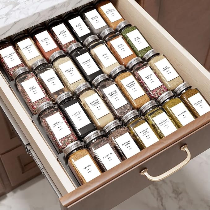400 Minimalist Spice Labels, Preprinted Stickers Booklet, Herb Seasoning Spice - Image 5