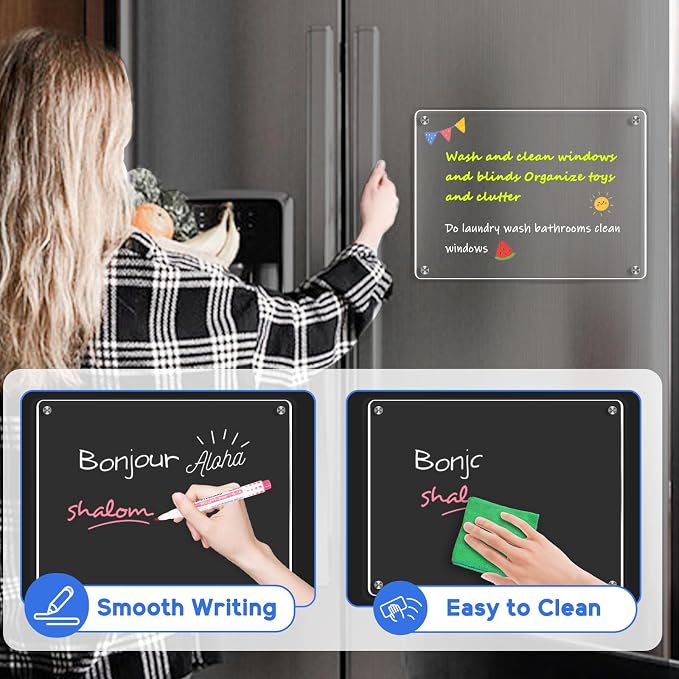 WALGLASS Fridge Acrylic Board, Dry Erase Board - Image 3