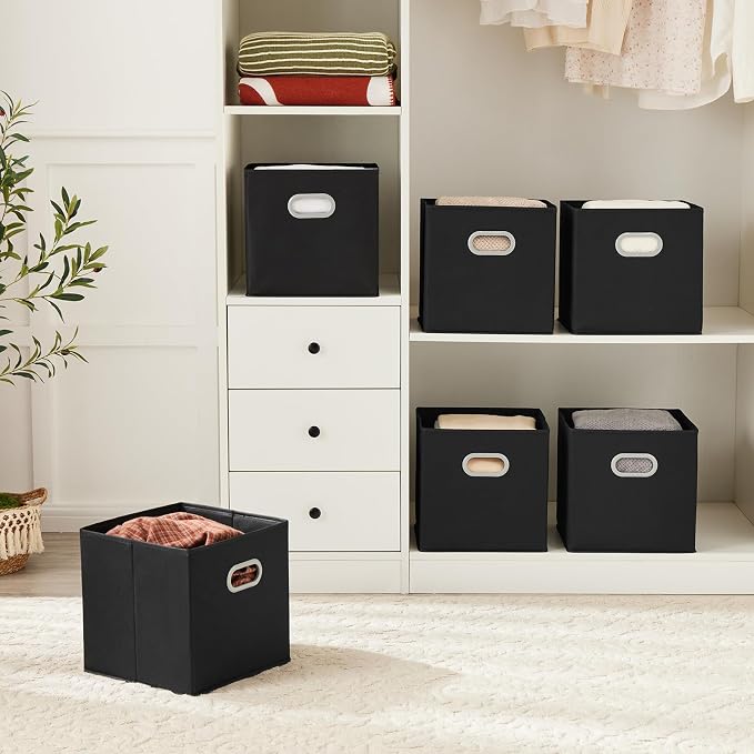 MAX Houser Fabric Storage Bins Cubes Baskets Containers - Image 4