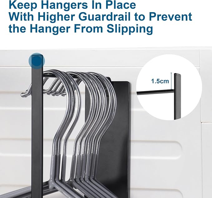 Magnetic Hanger Organizer Stacker, Clothes Hanger Storage Rack - Image 6