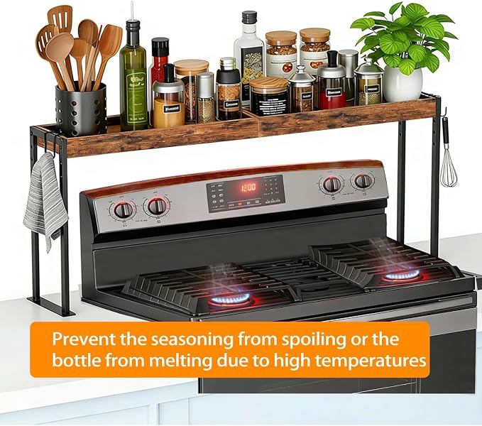 Spice Rack Shelf for Kitchen Stove, Over The Stove Shelf - Image 5