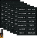Segbeauty 84pcs Small Black Waterproof Labels by Segbeauty