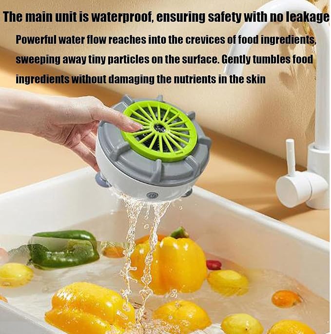 Vegetable Washing Machine, Automatic Fruit and Vegetable Cleaner, Rotatable - Image 2