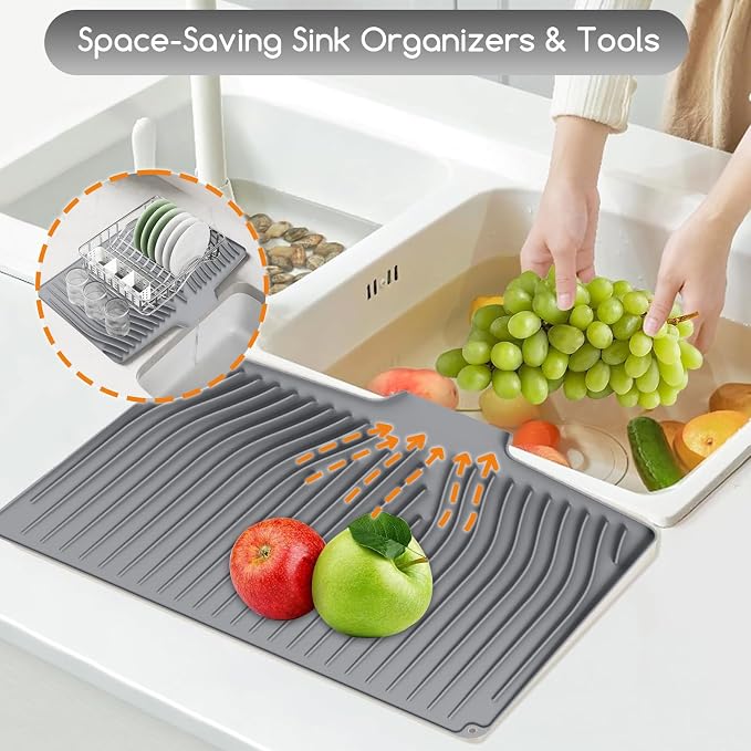 Large Premium Silicone Dish Drainers - Image 2
