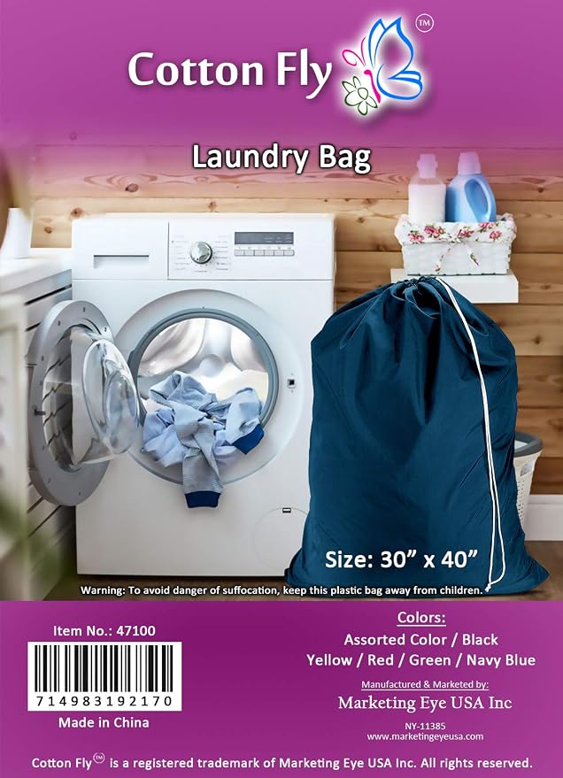 Heavy Duty Large Laundry Bag, Sturdy Fabric May Vary - Image 2
