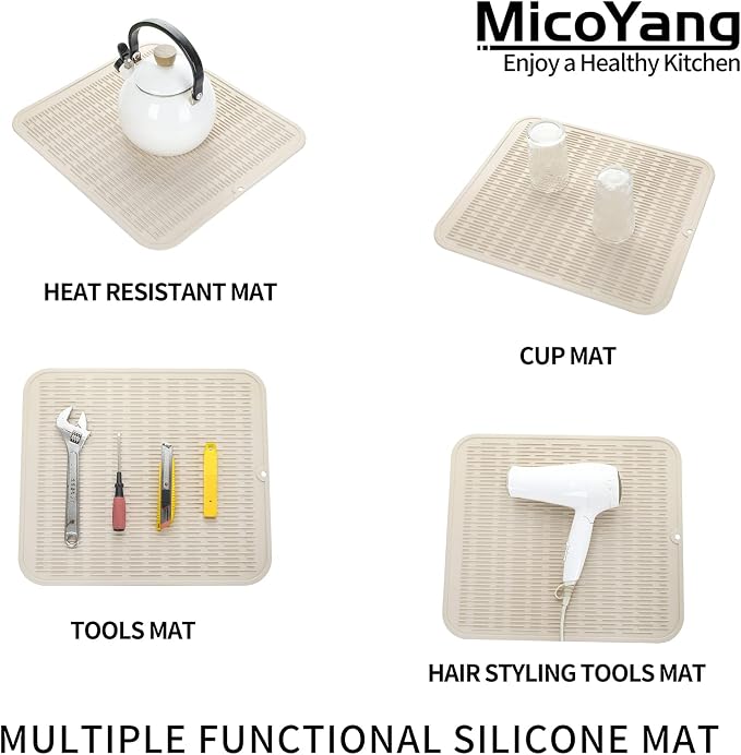 Silicone Dish Drying Mat for Multiple Usage, Easy clean, Eco-friendly, - Image 4