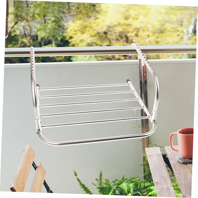 ABOOFAN Storage Shelf Coat Hangers Storage Shelves Clothes Drying Rack - Image 8