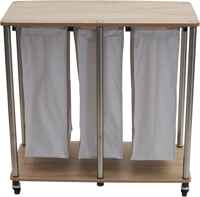 Household Essentials 3-Bag Laundry Sorter, Washable Linen Laundry Bags - Image 7
