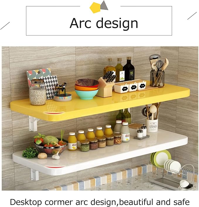 Wall Mounted Folding Table Space Saving Folding Kitchen Table Laundry Folding - Image 5