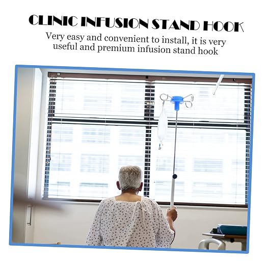 Stainless Steel Infusion Stand Hook Lightweight Easy to Install Hanging - Image 6