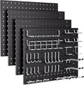 INCLY 70PCS Pegboard Wall Organizer, Garage Tool Storage, Workbench Organization by INCLY