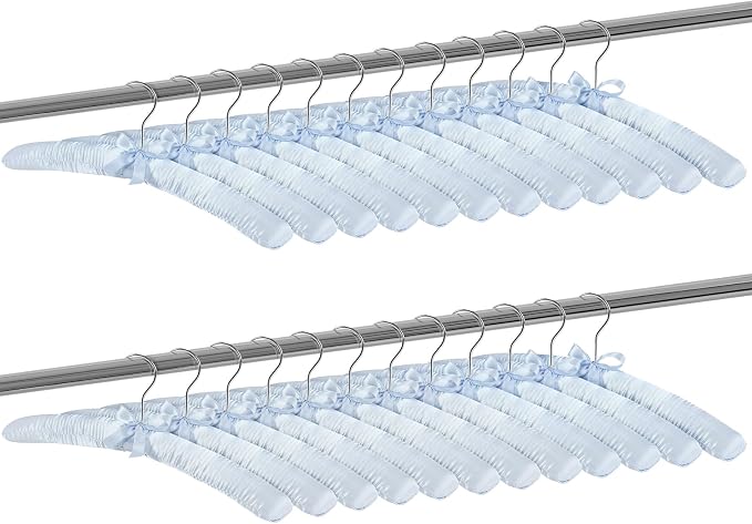 Jetec 12 Pieces Satin Padded Hangers - Image 4