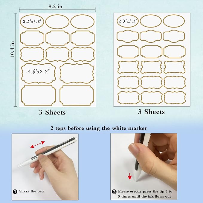 93pcs Transparent Removable Jar Labels - Image 3