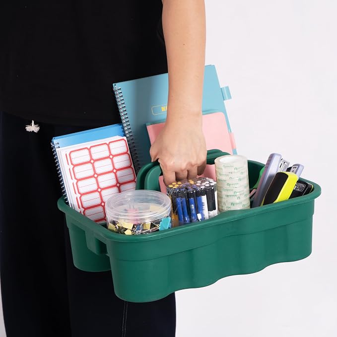 Matthew 3 Pack Large Plastic Tote Tool & Deluxe Supply Cleaning Caddy - Image 4