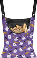 Ghost Boo Clothespin Bag with Large Opening, Clothespin Storage Bag Laundry by Psesaysky