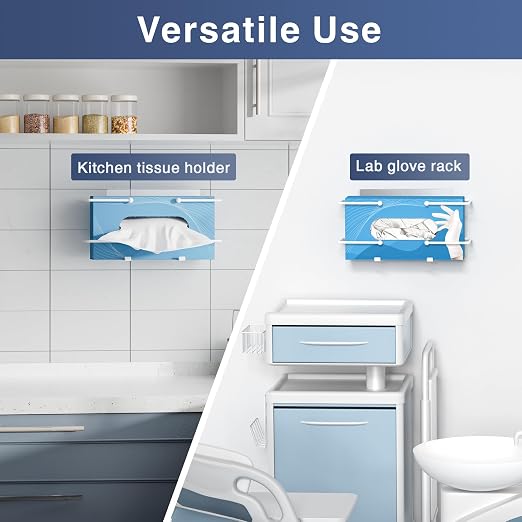 Glove Box Holder, Adhesive Wall-Mounted Metal Dispenser, Tool-Free Organizer - Image 5