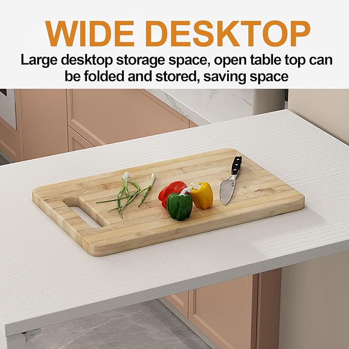 Fold Down Wall Mount Desk, Wall Mounted Drop Leaf Table, Heavy Duty Small - Image 6
